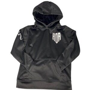 AOA Bitker # 7 Boys Black Pullover Hoodie Size Youth Med